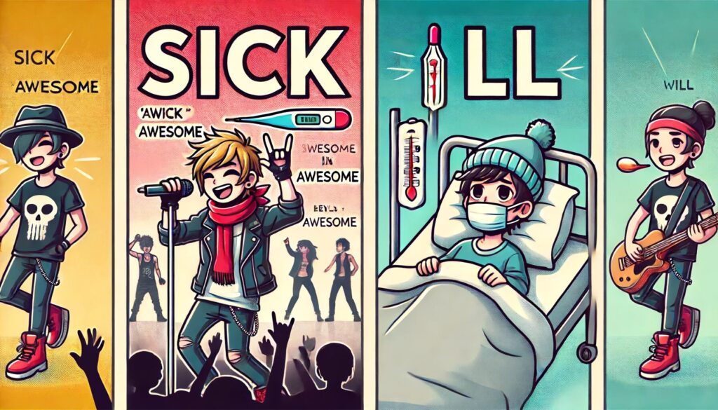 sickとillの違い